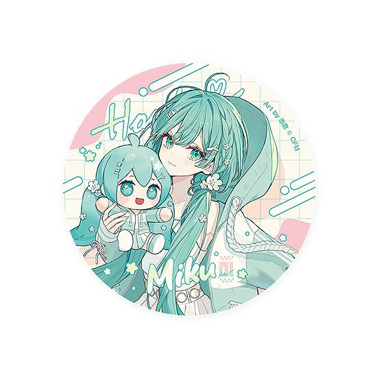 Character Vocal Series 01: Hatsune Miku Hatsune Miku Miku Hug Series Pinback Button: Flower Ver.