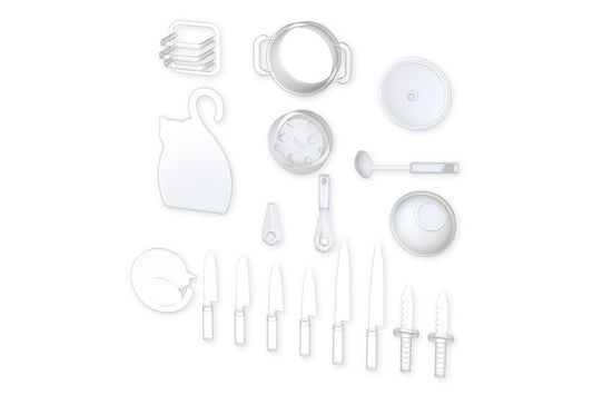 (Model Kits) Cooking Set 01 Clear