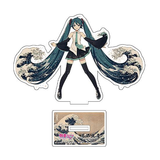 Hokusai Katsushika x Hatsune Miku by iXima Die-Cut Acrylic Stand The Great Wave off Kanagawa (Rerun)