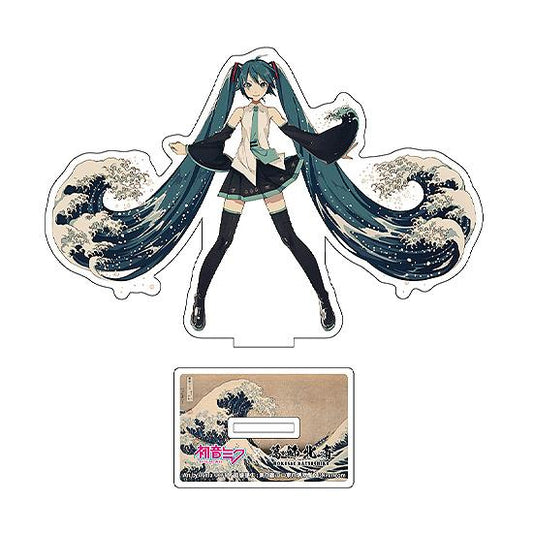 Hokusai Katsushika x Hatsune Miku by iXima Die-Cut Acrylic Stand The Great Wave off Kanagawa (Rerun)