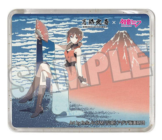 Hokusai Katsushika x Hatsune Miku by Rella 3D Magnet MEIKO Fine Wind, Clear Morning