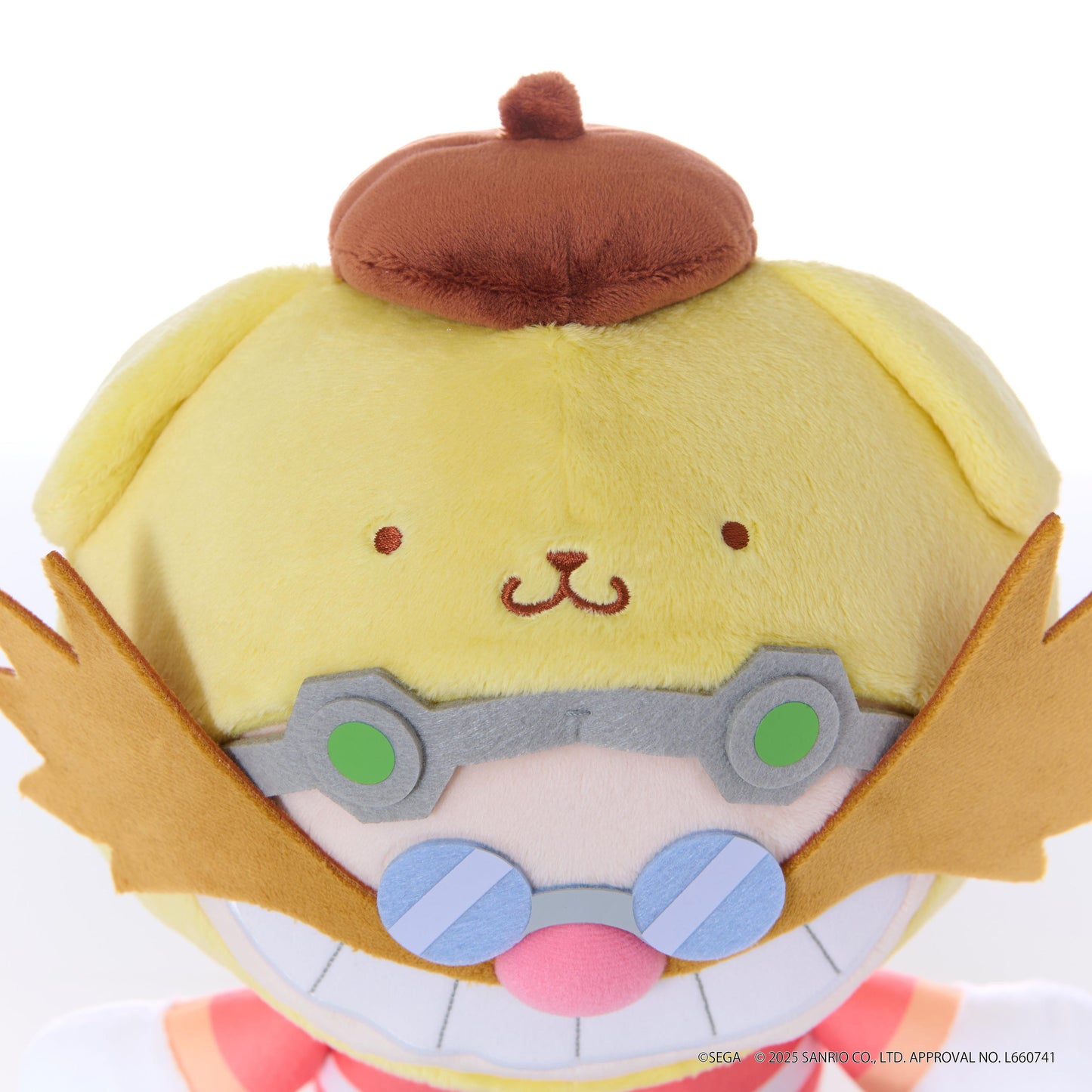 SONIC&FRIENDS Sanrio characters Plush M size Dr. Eggman×PompomPurin