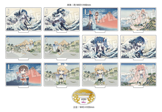(Blind Box) Hokusai Katsushika x Hatsune Miku by Rella Trading Acrylic Stand