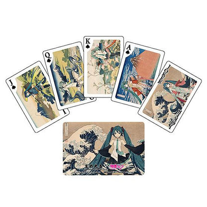 KATSUSHIKA HOKUSAI x HATUNE MIKU Katsushika Hokusai x Hatsune Miku Playing Cards