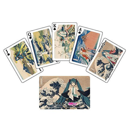 KATSUSHIKA HOKUSAI x HATUNE MIKU Katsushika Hokusai x Hatsune Miku Playing Cards