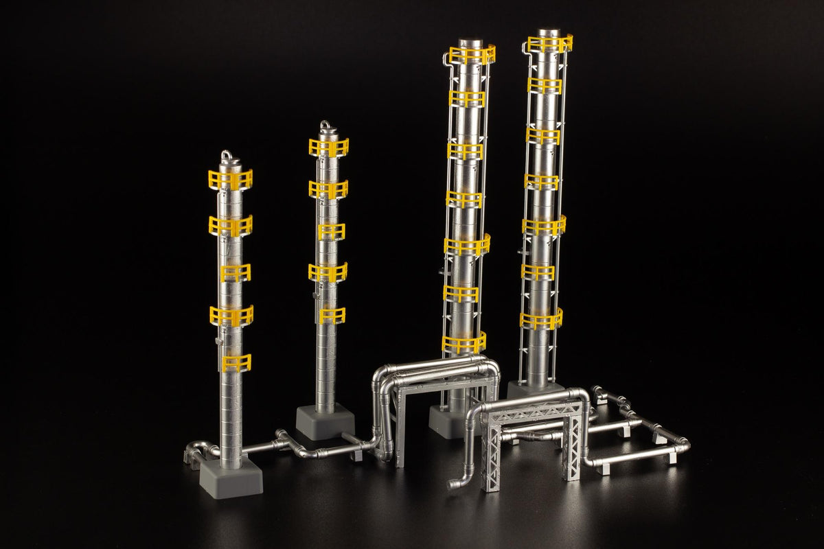 (Model Kits) 1/150 Scale Structure Kit "Fractionating Columns" (Rerun)