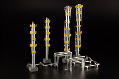 (Model Kits) 1/150 Scale Structure Kit "Fractionating Columns" (Rerun)