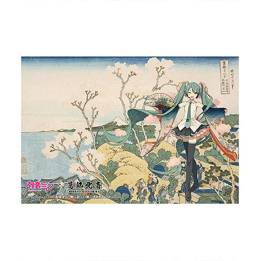 Hokusai Katsushika x Hatsune Miku by iXima Postcard Mt. Fuji from Gotenyama Hill in Shinagawa on the Tokaido (Rerun)