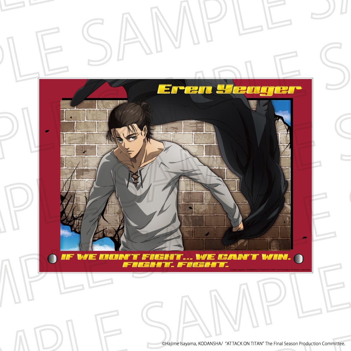 TV Anime "Attack on Titan" The Final Season"Kirakira" Foiled Acrylic Panel A - Eren Yeager