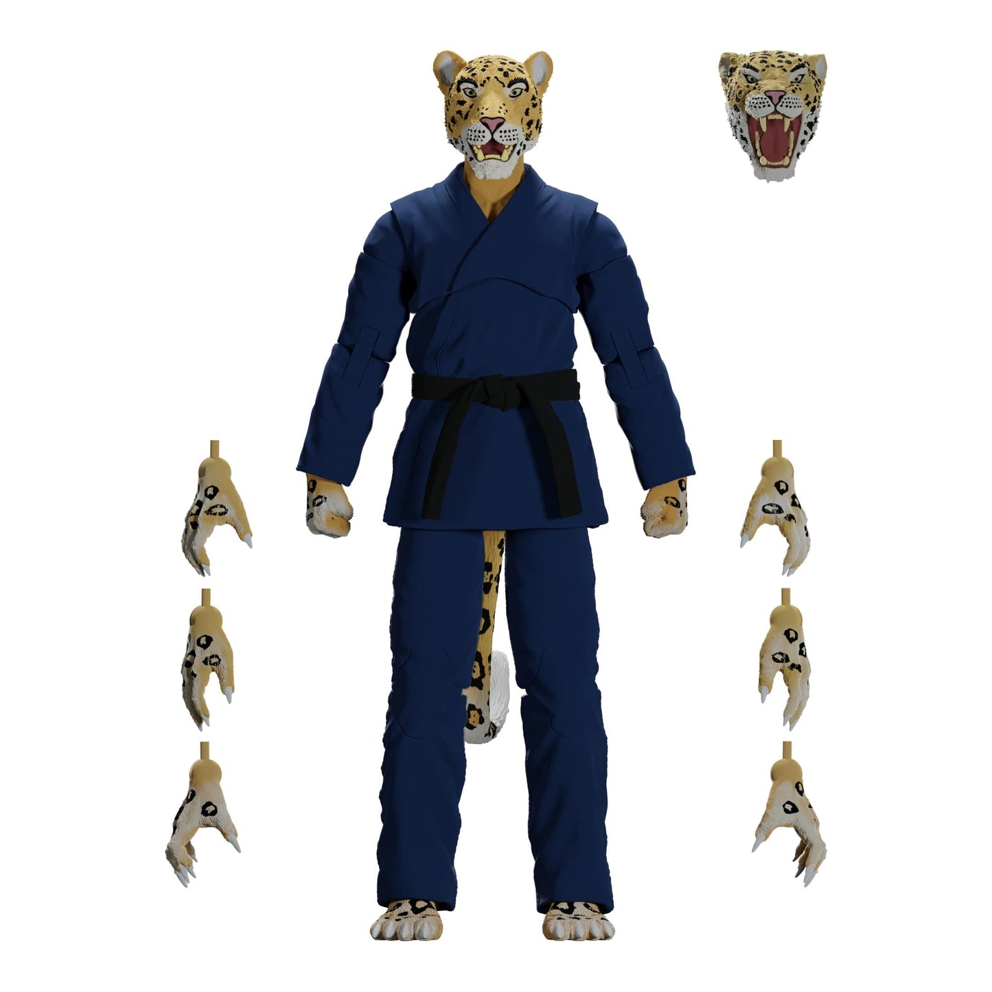 ZOO JITSU FIGHTERS JAIRO THE JAGUAR ACTION FIGURE - NAVY GI