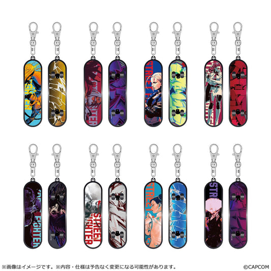 "Street Fighter 6" Finger Skateboard Key Chain Collection Vol. 2