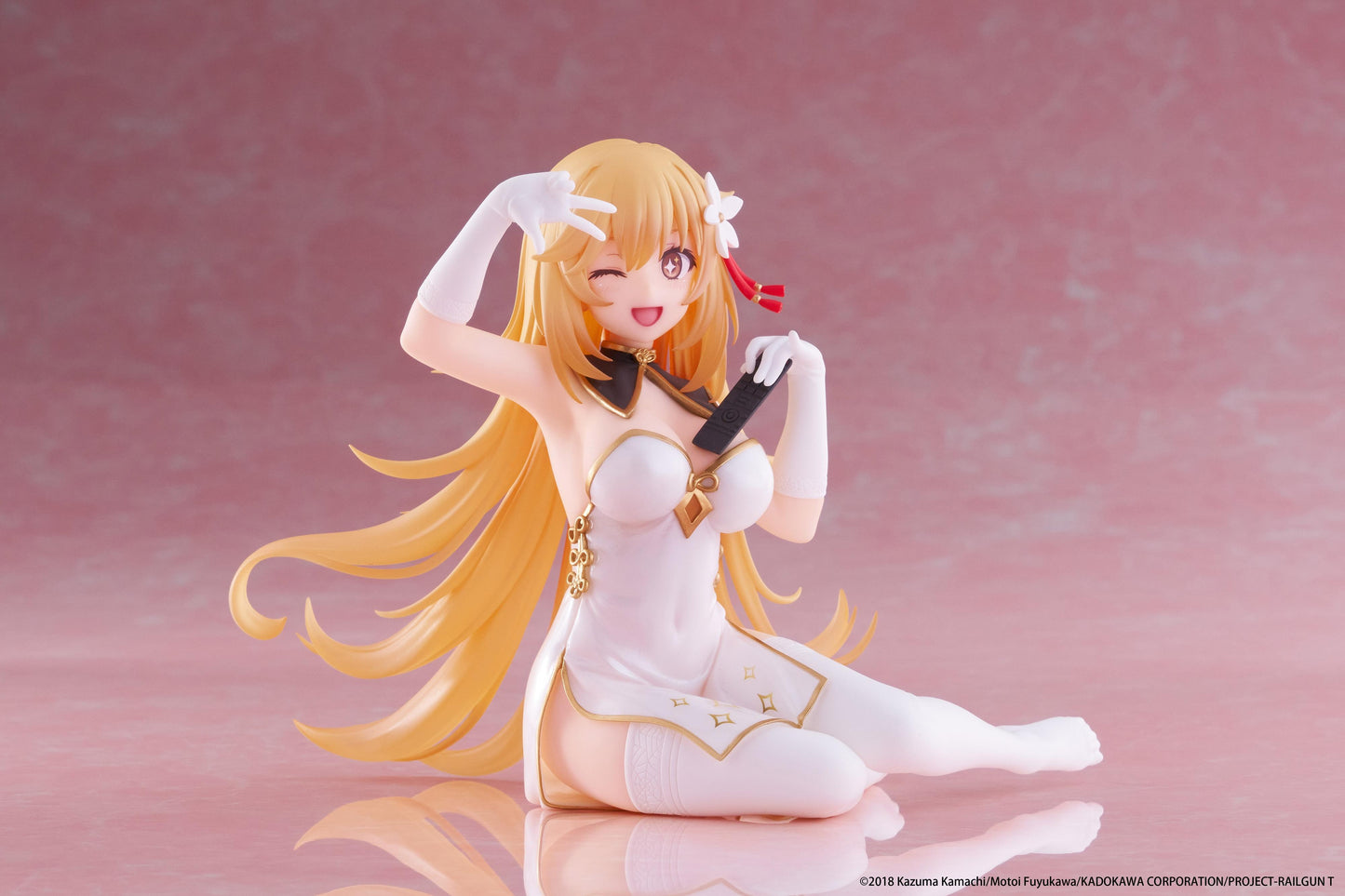 A Certain Scientific Railgun Desktop Cute Figure - Misaki Shokuho (Chinese Dress Ver.)