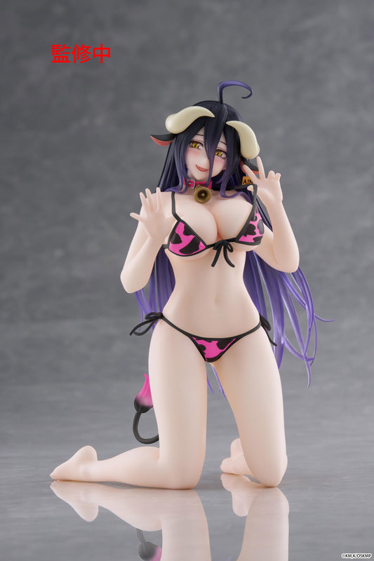Overlord Desktop Cute Figure - Albedo (Cow-Print Swimsuit Ver.) Renewal
