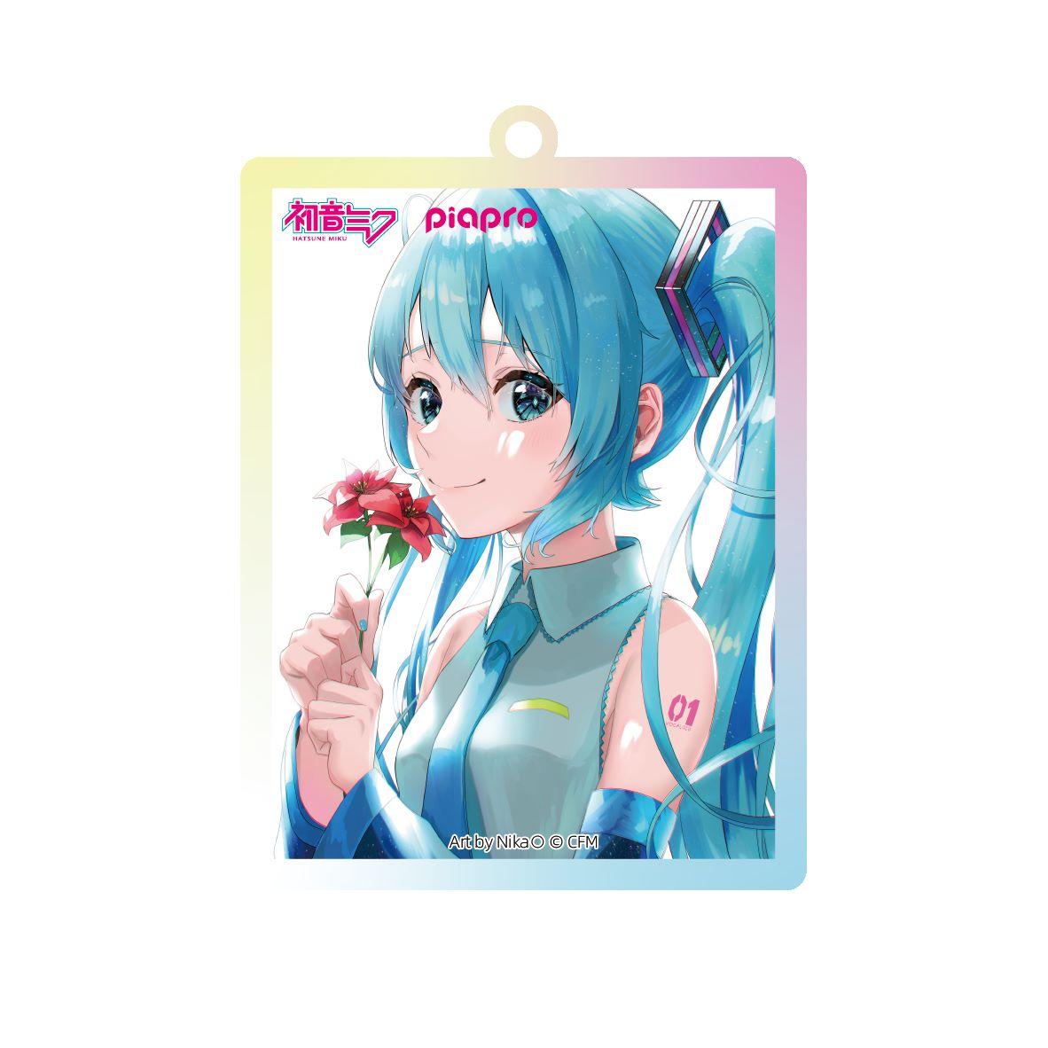 Acrylic Keychain piapro - Hatsune Miku Nika◯