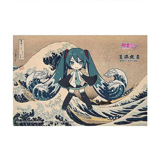 Hokusai Katsushika x Hatsune Miku by iXima Postcard The Great Wave off Kanagawa (Mini Character Ver.) (Rerun)