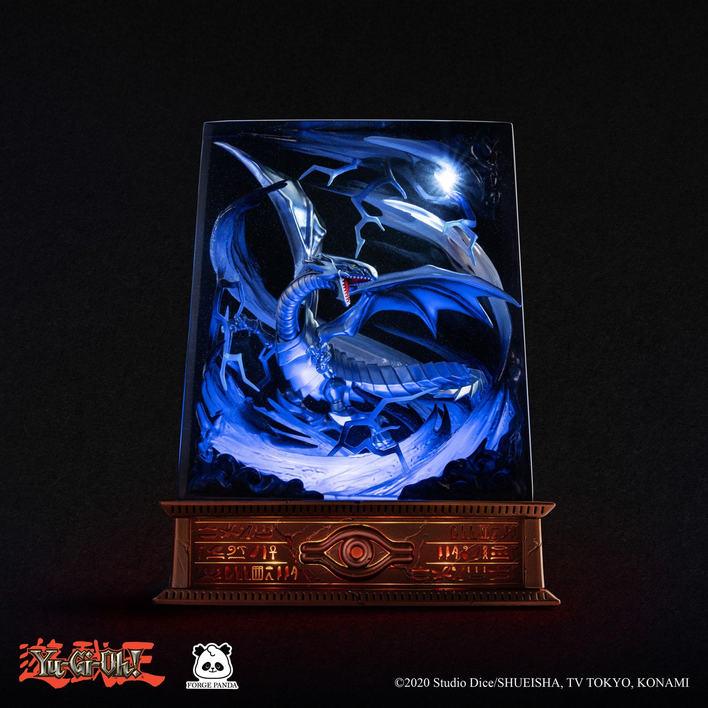 Blue Eyes White Dragon Resin Diorama Lamp
