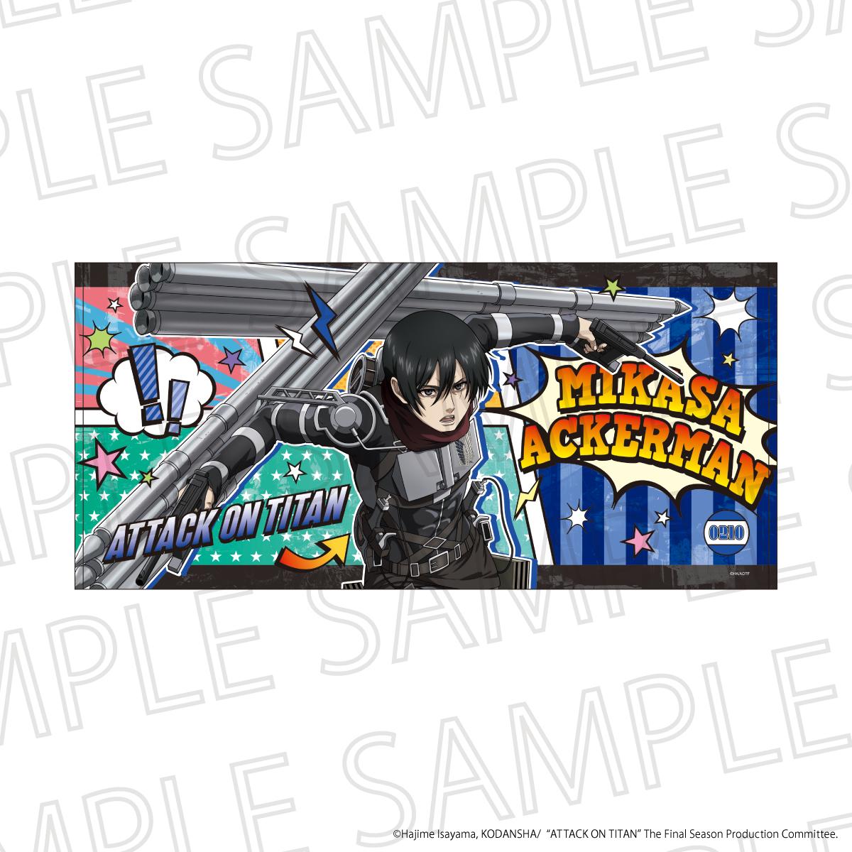 TV Anime "Attack on Titan" The Final SeasonBIG Towel - Mikasa Ackerman