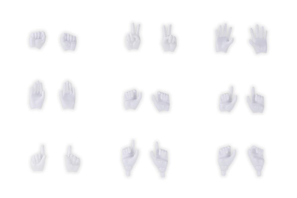 (Model Kits) MEGAMI DEVICE M.S.G 09 HAND SET SKIN COLOR WHITE