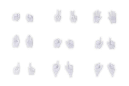 (Model Kits) MEGAMI DEVICE M.S.G 09 HAND SET SKIN COLOR WHITE