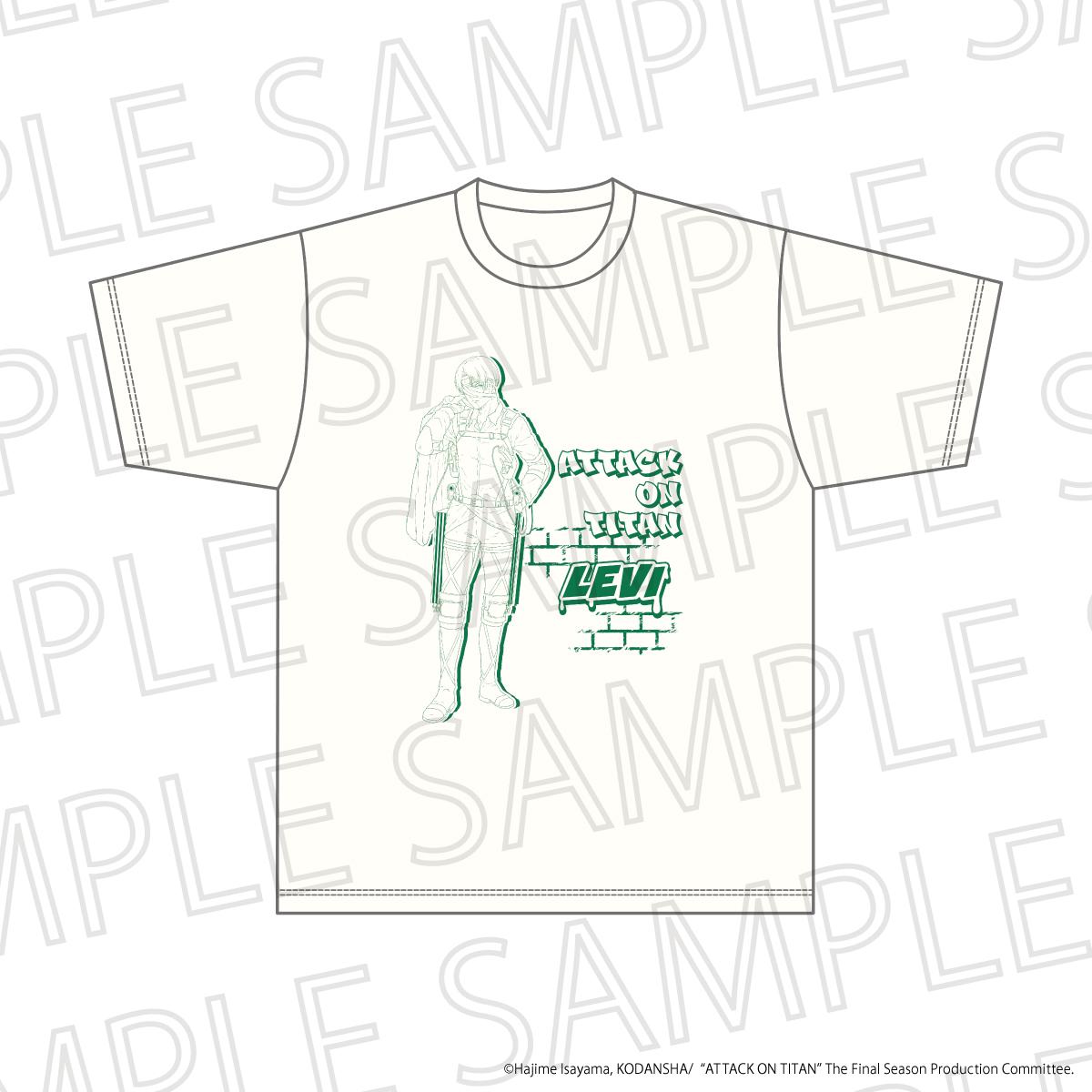 TV Anime "Attack on Titan" The Final SeasonBIG Silhouette T-shirt - Levi Ackerman - Size XL