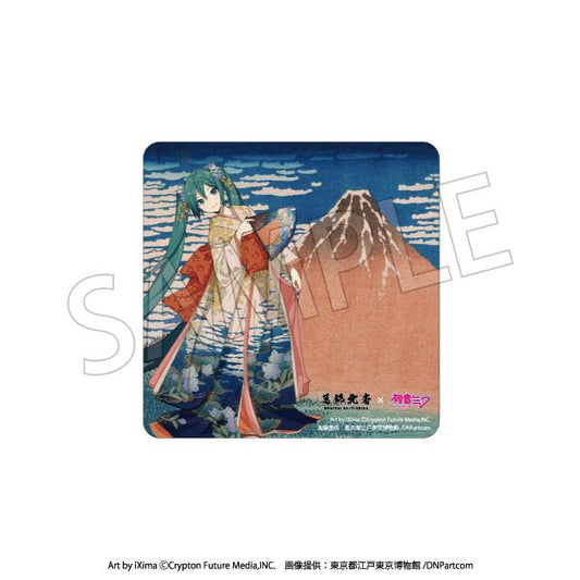 Hokusai Katsushika x Hatsune Miku Car Magnet Thirty-six Views of Mount Fuji Fine Wind, Clear Morning (Rerun)