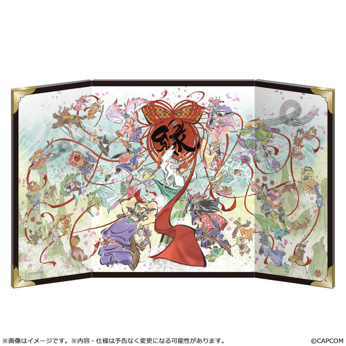 Okami 20th Anniversary Art Mini folding screen