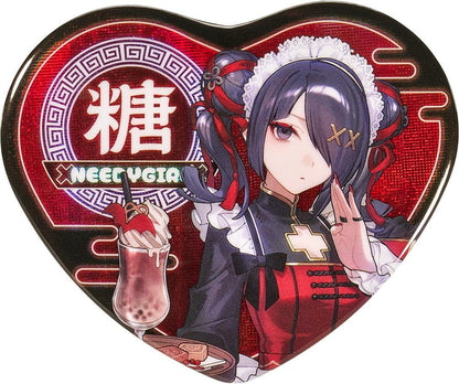 NEEDY STREAMER OVERLOAD Needy Streamer Chinese Restaurant Series Heart-Shaped Pinback Button Ame