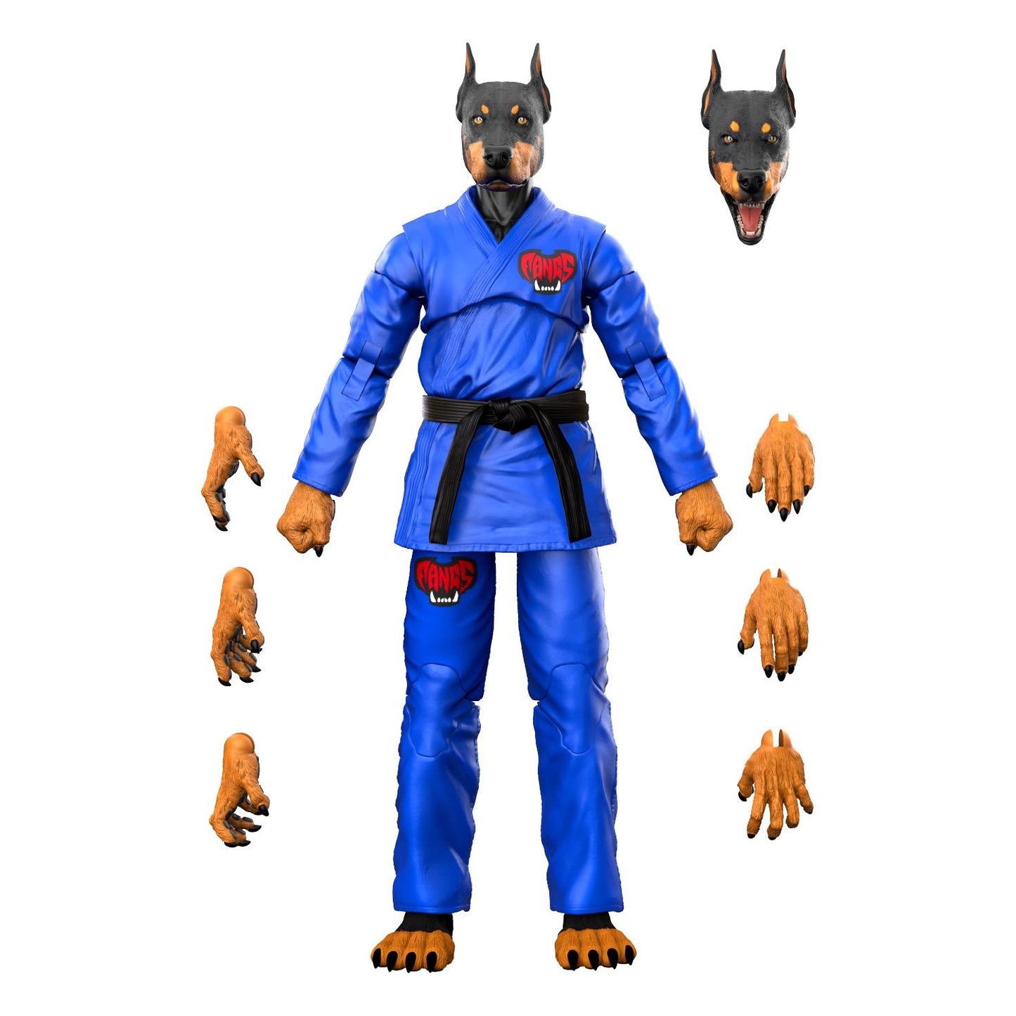 ZOO JITSU FIGHTERS DRAVEN THE DOBERMAN - BLUE GI