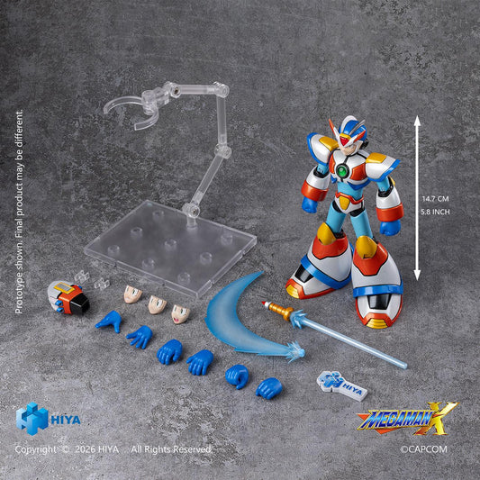 HIYA Exquisite Basic Series None Scale 5.8 Inch Mega Man X series X Max Armor Action Figure