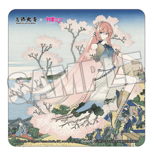 Hokusai Katsushika x Hatsune Miku Rella Car Magnet Megurine Luka Mt. Fuji from Gotenyama Hill in Shinagawa on the Tokaido