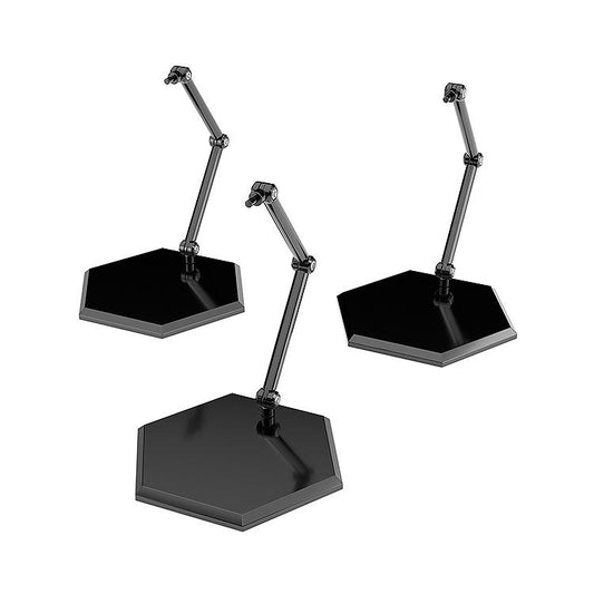 The Simple Stand x3 Black (for Figures & Models) Hex Type
