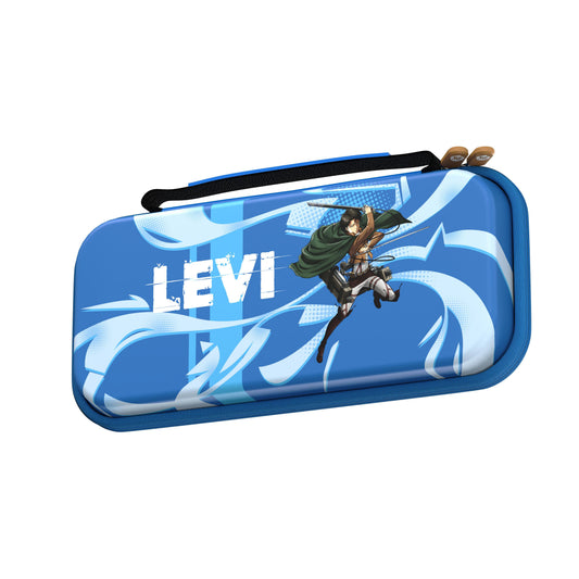 Official Attack on Titan Limited Edition EVA Hard Shell Carrying Case (Levi Blue)- Drakong