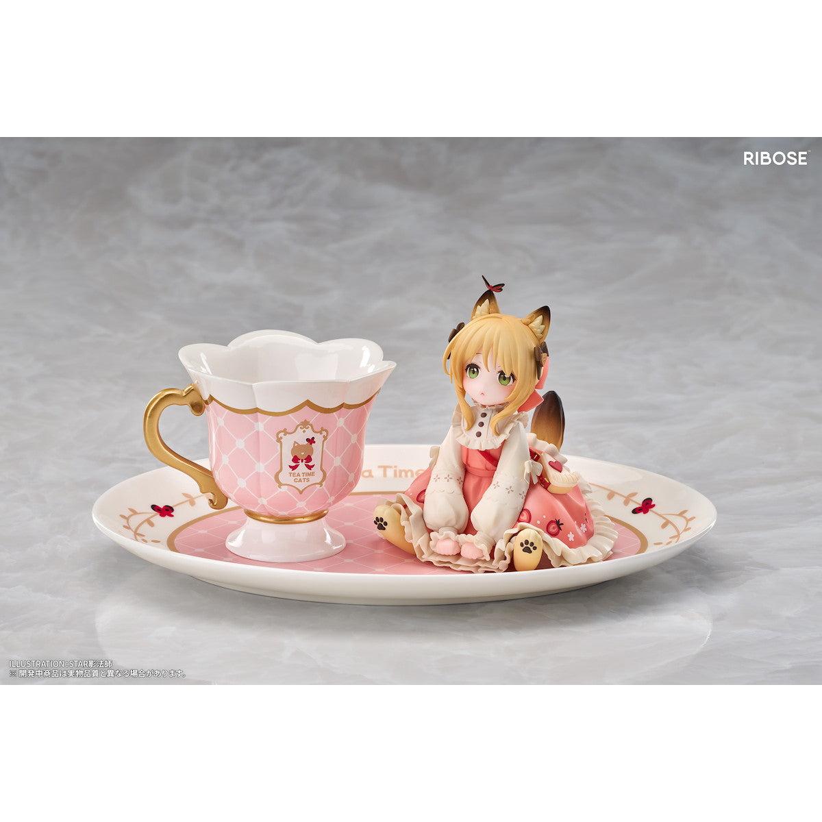 DLC Series Tea Time Cats Orange Cat Non Scale Figure
