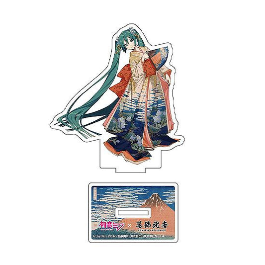 Hokusai Katsushika x Hatsune Miku by iXima Die-Cut Acrylic Stand Fine Wind, Clear Morning (Rerun)