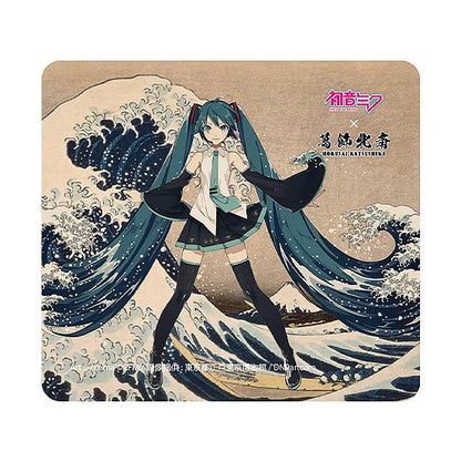 Hatsune Miku x Katsushika Hokusai iXima Mousepad The Great Wave off Kanagawa