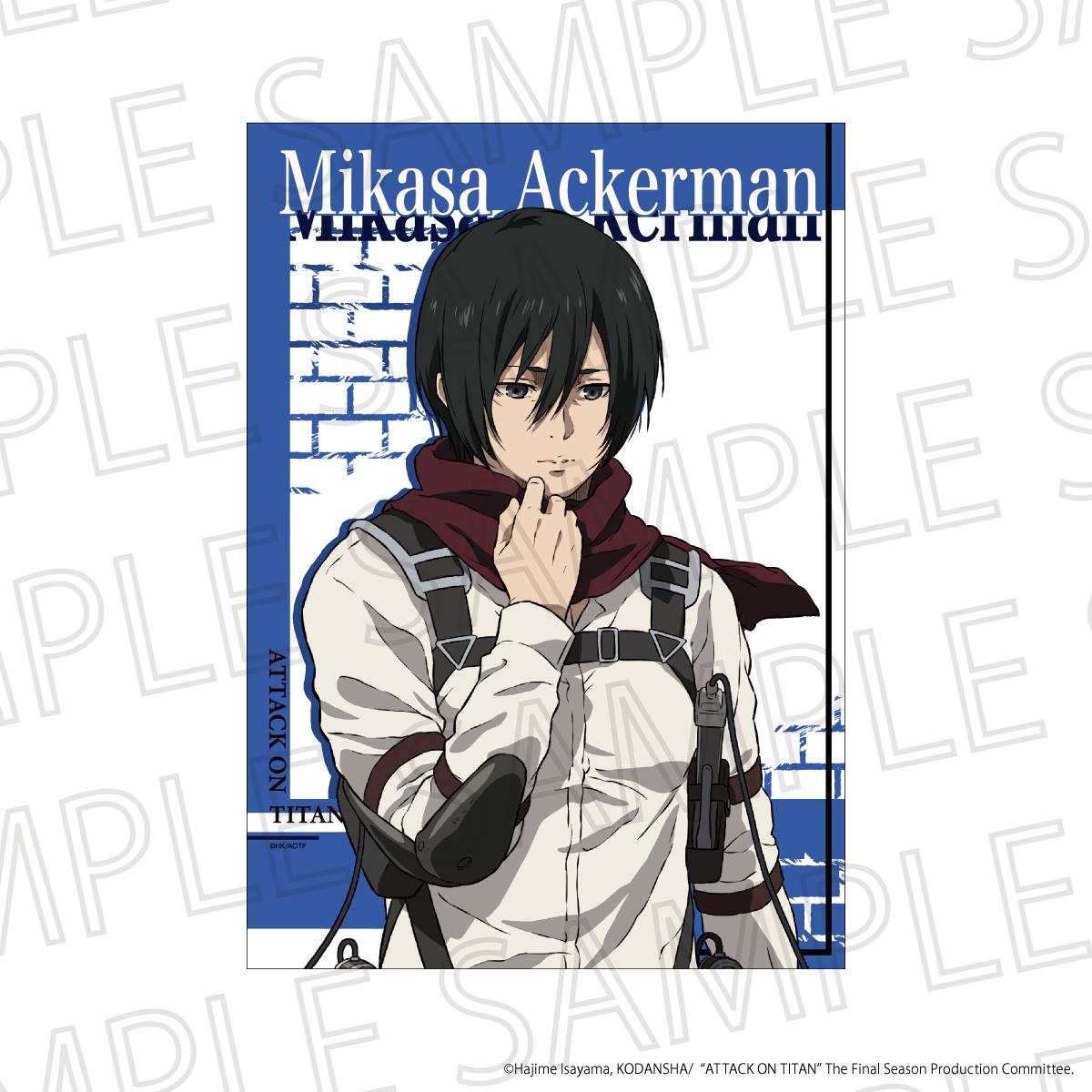 TV Anime "Attack on Titan" The Final SeasonBIG Clear Poster – Mikasa Ackerman