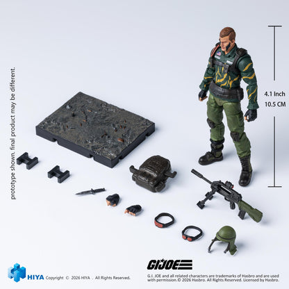 HIYA Exquisite Mini Series 1/18 Scale 4 Inch G.I.Joe Dusty Tiger Force Version Action Figure