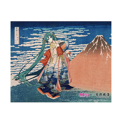Hatsune Miku x Katsushika Hokusai iXima Canvas Art Fine Wind, Clear Morning