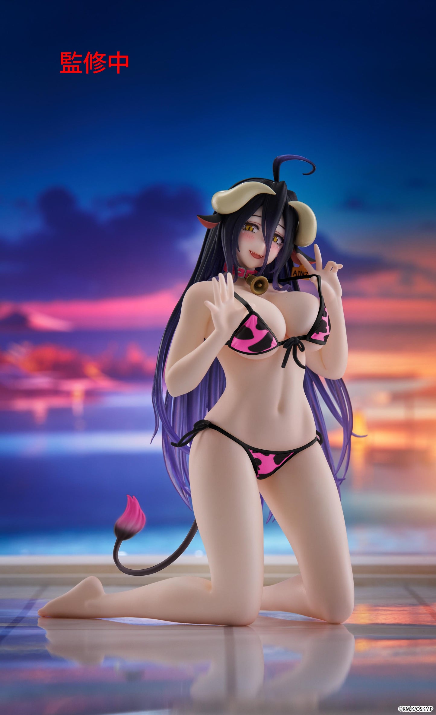 Overlord Desktop Cute Figure - Albedo (Cow-Print Swimsuit Ver.) Renewal