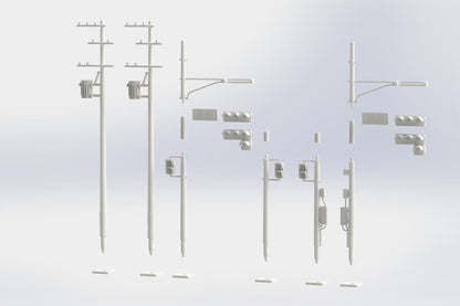 (Model Kits) Traffic signal Set