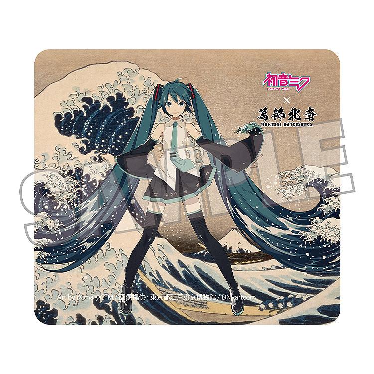 Hatsune Miku x Katsushika Hokusai iXima Mousepad The Great Wave off Kanagawa