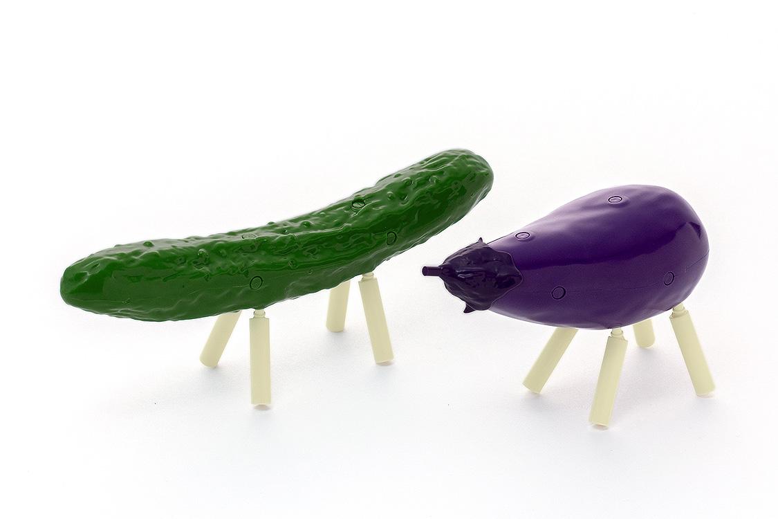 (Model Kits) Shoryo Uma Plastic Model Cucumber & Eggplant (Rerun)