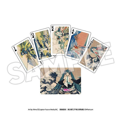 KATSUSHIKA HOKUSAI x HATUNE MIKU Katsushika Hokusai x Hatsune Miku Playing Cards