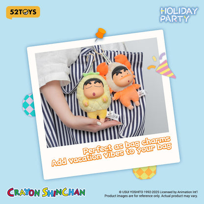 (Blind box) Crayon Shinchan – Holiday Party Series Vinyl Plush Keychain Blind Box