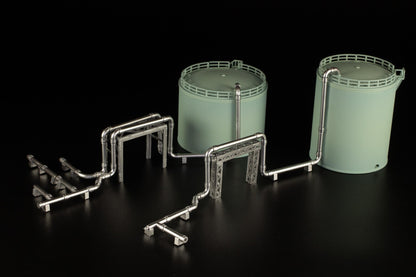 (Model Kits) 1/150 Scale Structure Kit "Storage Tanks" (Rerun)