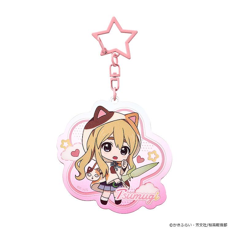 (Blind Box) K-ON! Fluffy Rain Series Collectible Acrylic Keychain