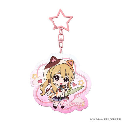 (Blind Box) K-ON! Fluffy Rain Series Collectible Acrylic Keychain