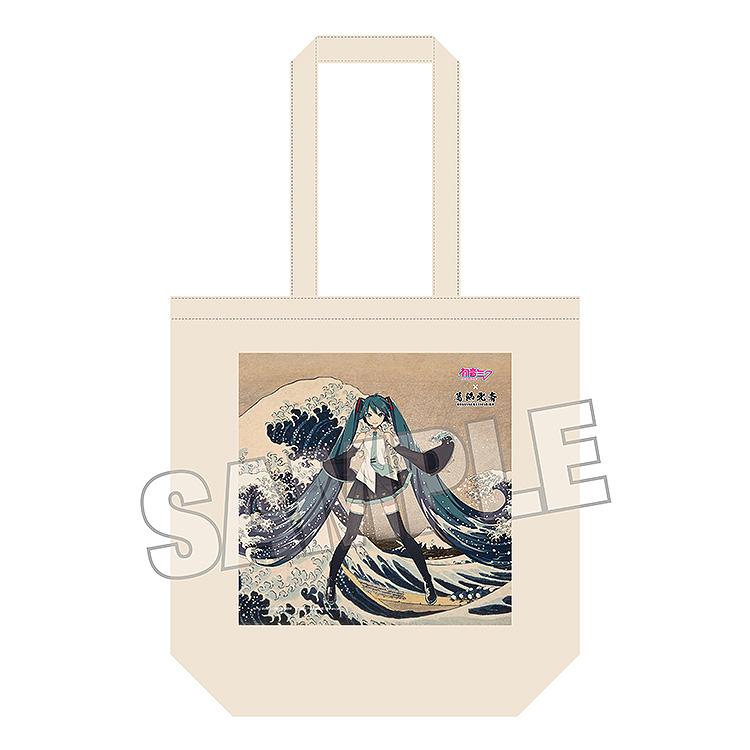 Hatsune Miku x Katsushika Hokusai iXima Tote Bag The Great Wave off Kanagawa