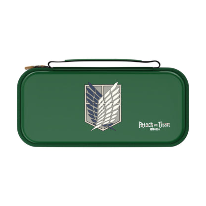 Official Attack on Titan Limited Edition EVA Hard Shell Carrying Case (Eren Green)- Drakong