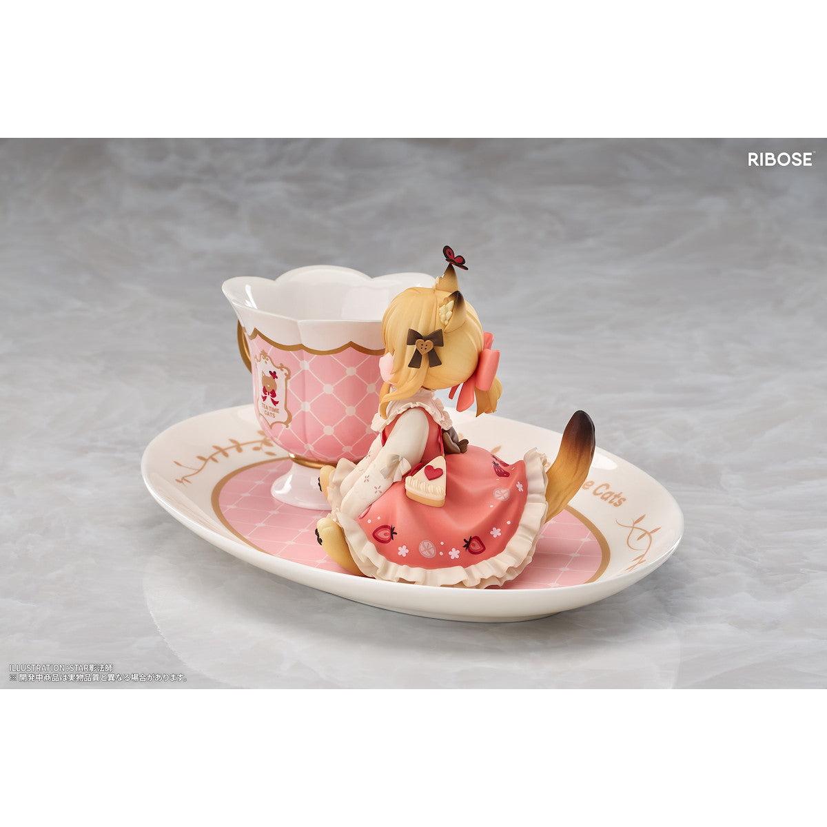 DLC Series Tea Time Cats Orange Cat Non Scale Figure